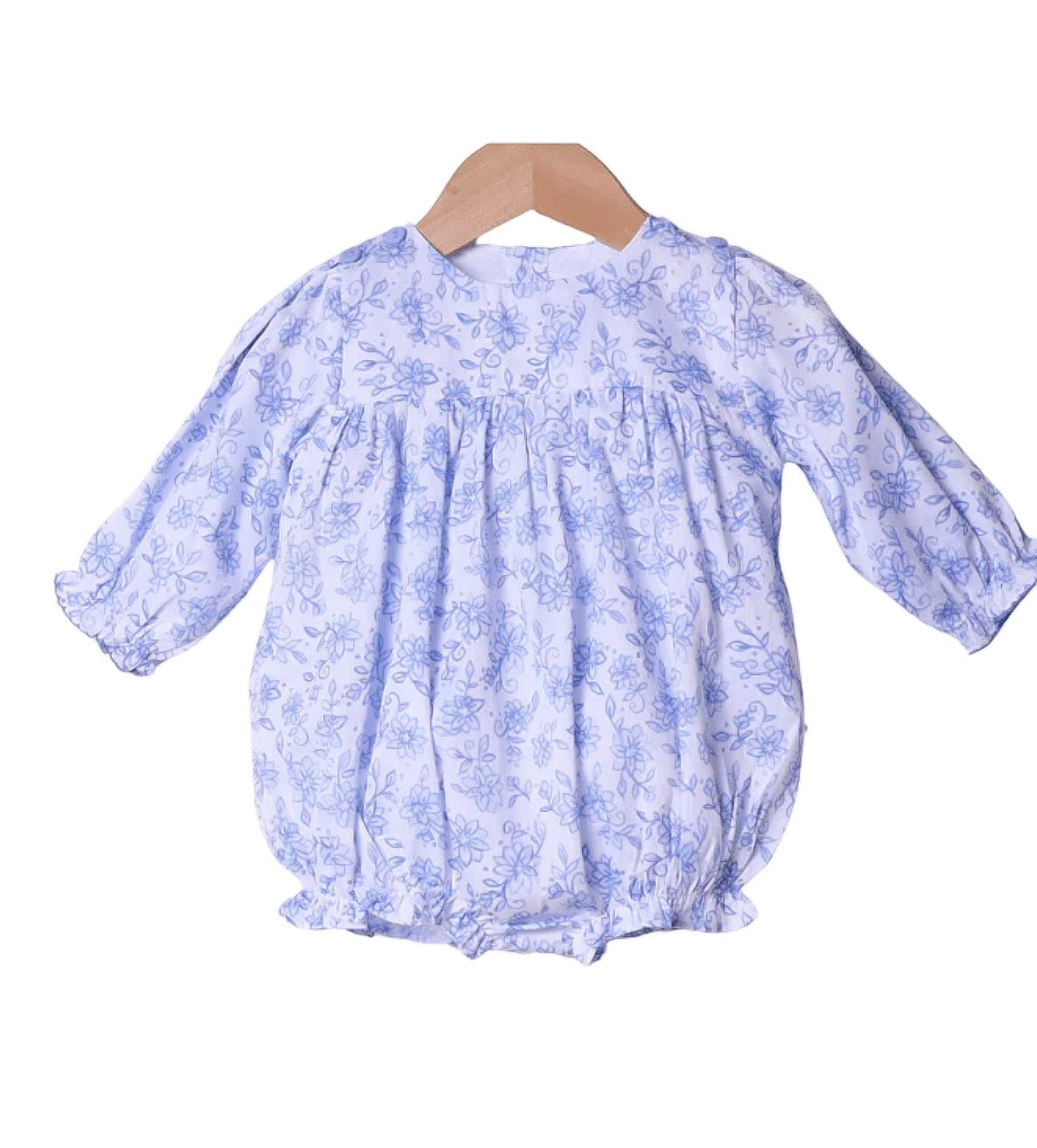 Smocked Flamingo 4 in 1 Interchangeable Holiday French Knot Swiss Dot Bubble
