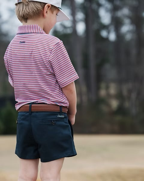 Caddie Independence (Red + Blue) Performance Polo