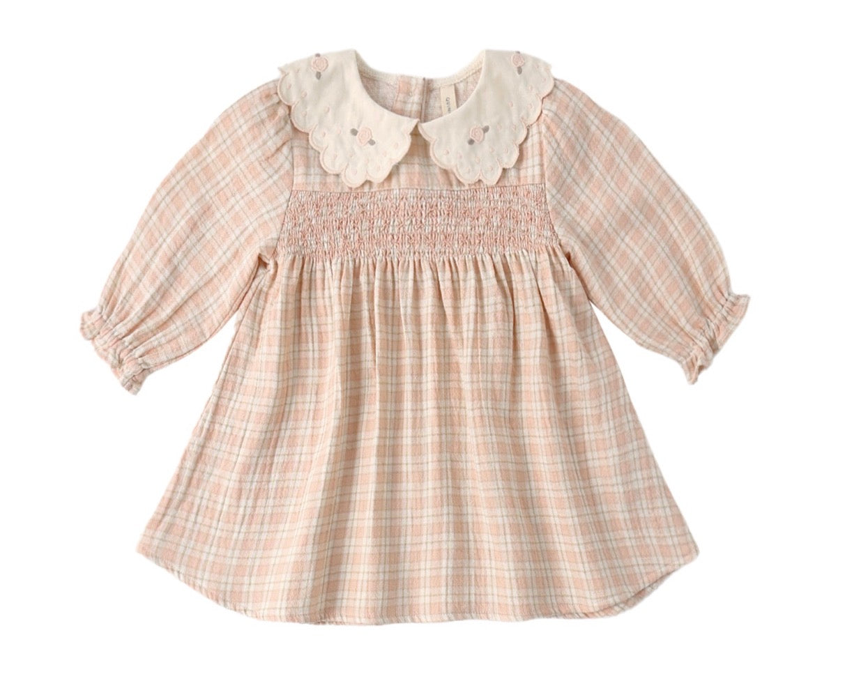 Quincy Mae Pink Plaid Callie Dress