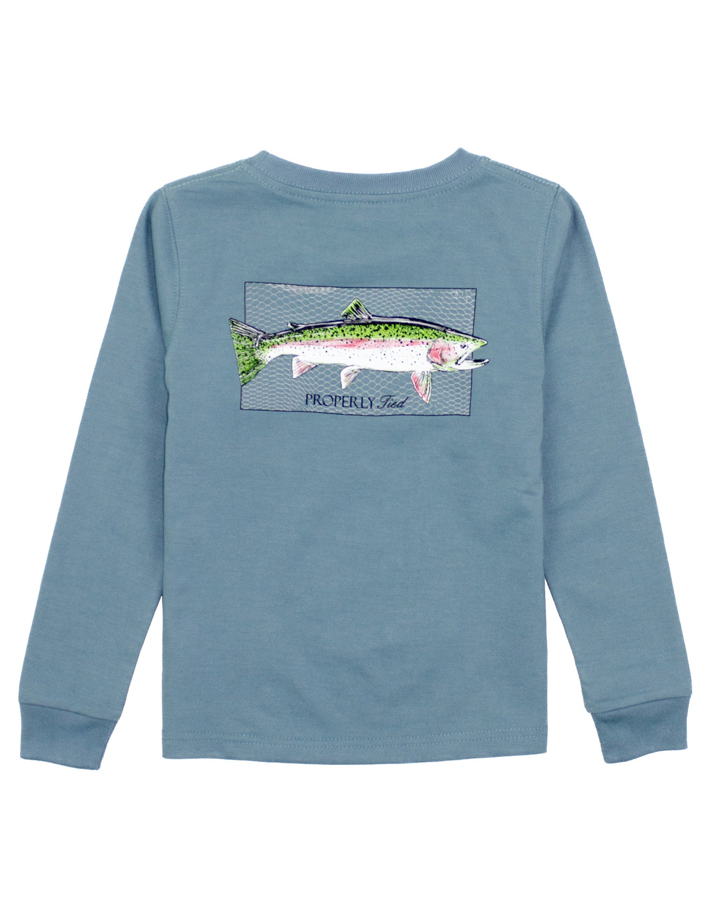 Properly Tied Rainbow Trout LS Tee