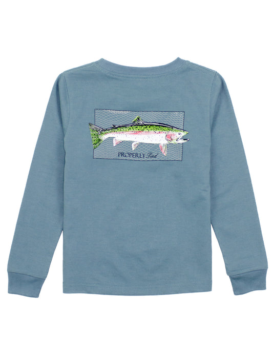Properly Tied Rainbow Trout LS Tee
