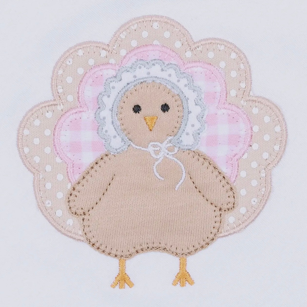 Magnolia Baby Pilgrim Pals Appliqué Ruffle Bubble