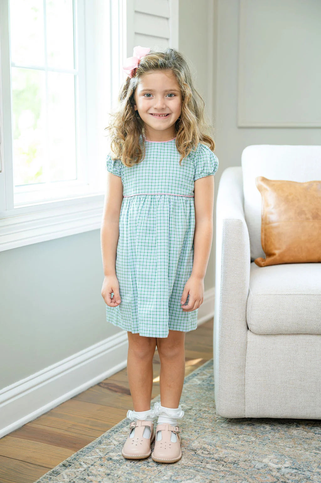 Ruth & Ralph Evergreen Frost Plaid Dress