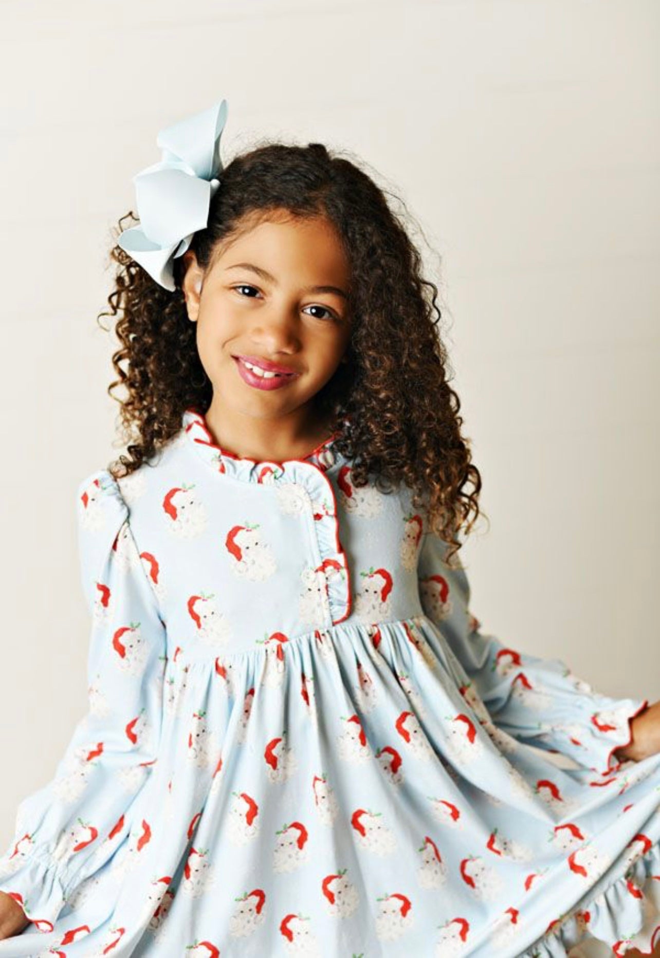 Swoon Baby Blue Vintage Santa Gown
