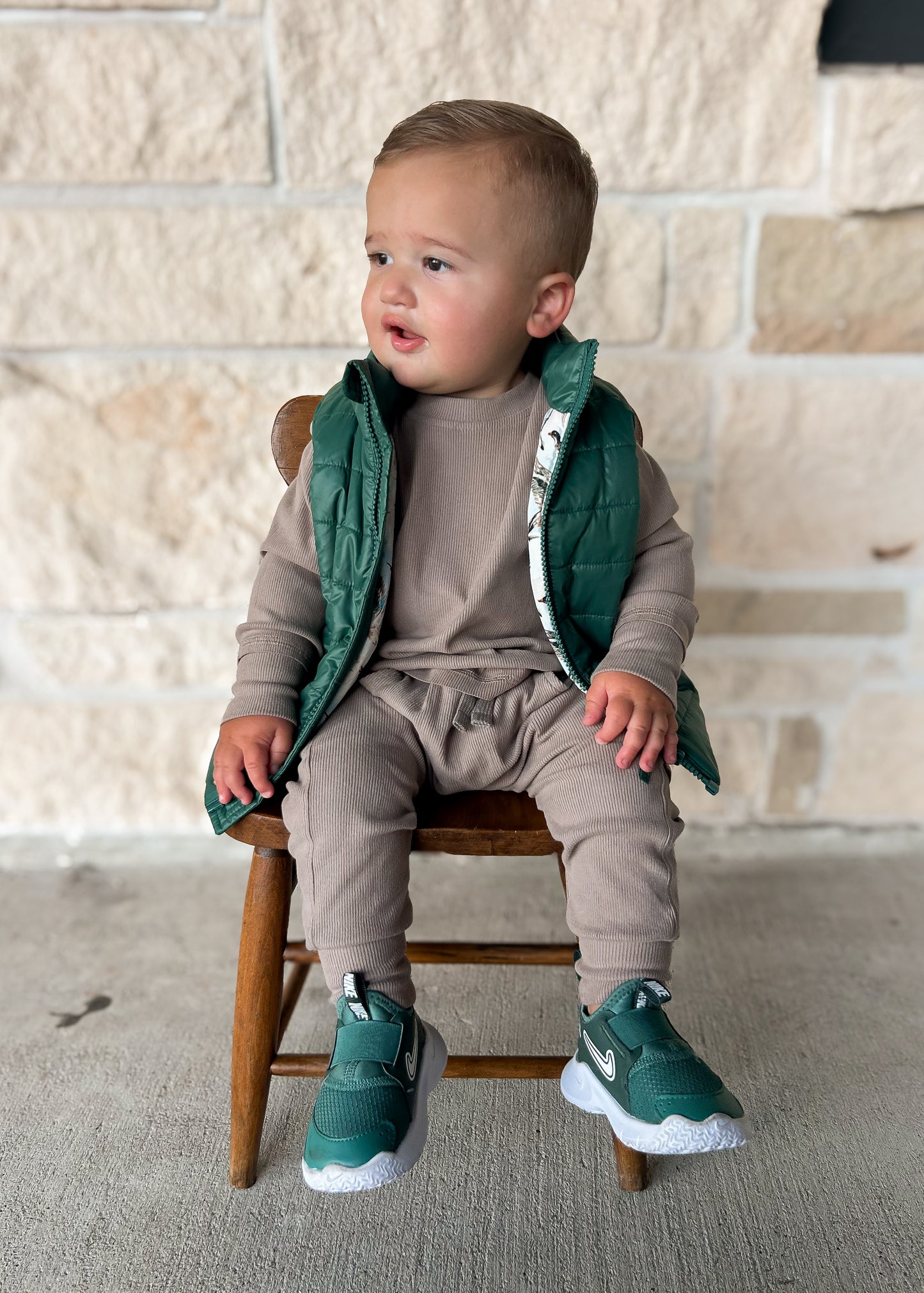 Little Bipsy Mushroom Ribbed Jogger