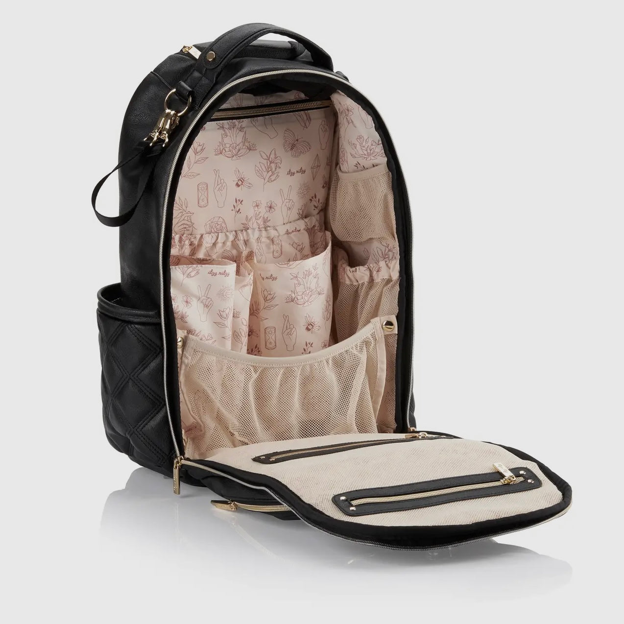 Itzy Ritzy Jetsetter Black Boss Diaper Bag Plus