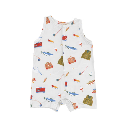 Angel Dear Fishing Things Shortie Romper