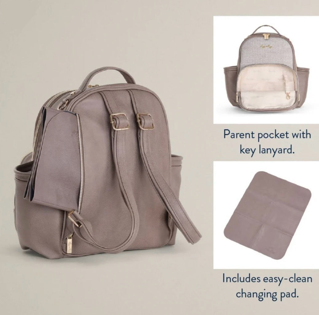Itzy Ritzy Vanilla Latte Mini Plus Diaper Bag