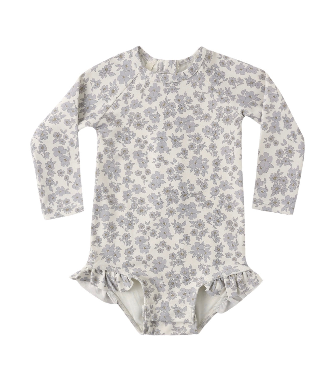 Quincy Mae Olivia Blue Floral Rashguard