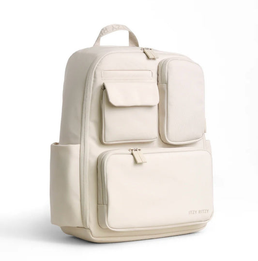 Itzy Ritzy Cream Belong Utility Backpack Diaper Bag