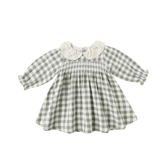 Quincy Mae Callie Forest Check Dress