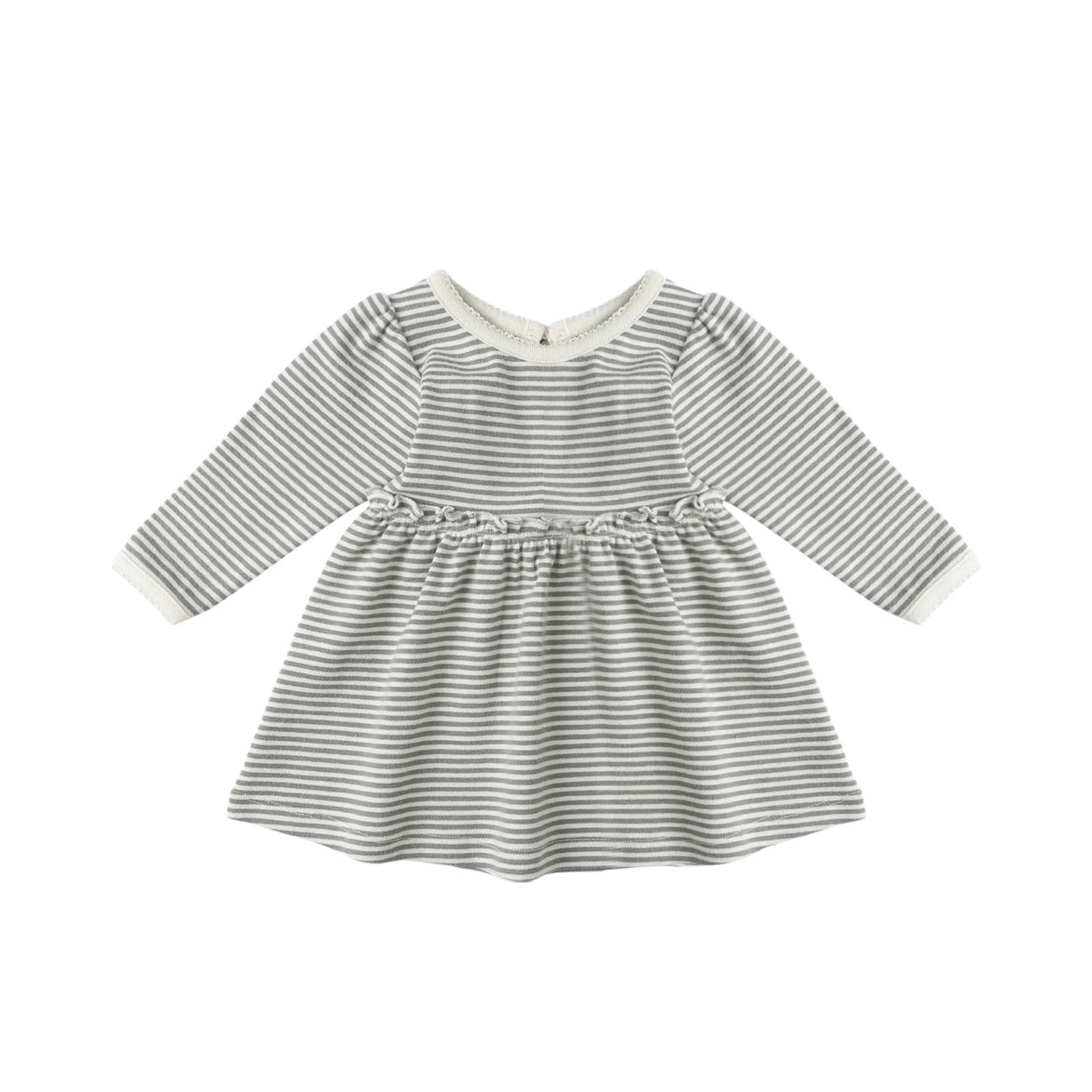 Quincy Mae Alda Forest Stripe Dress