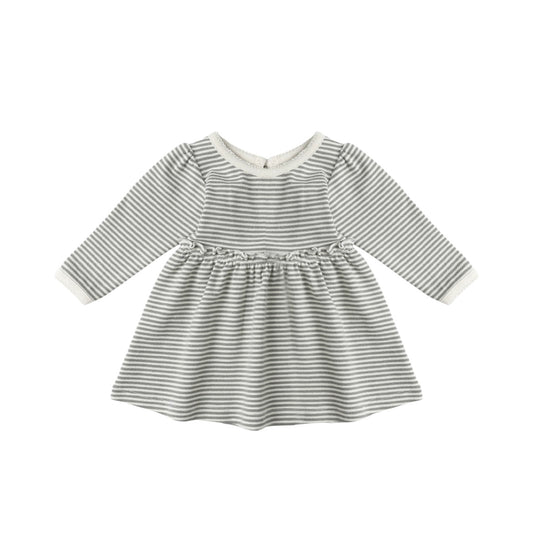 Quincy Mae Alda Forest Stripe Dress