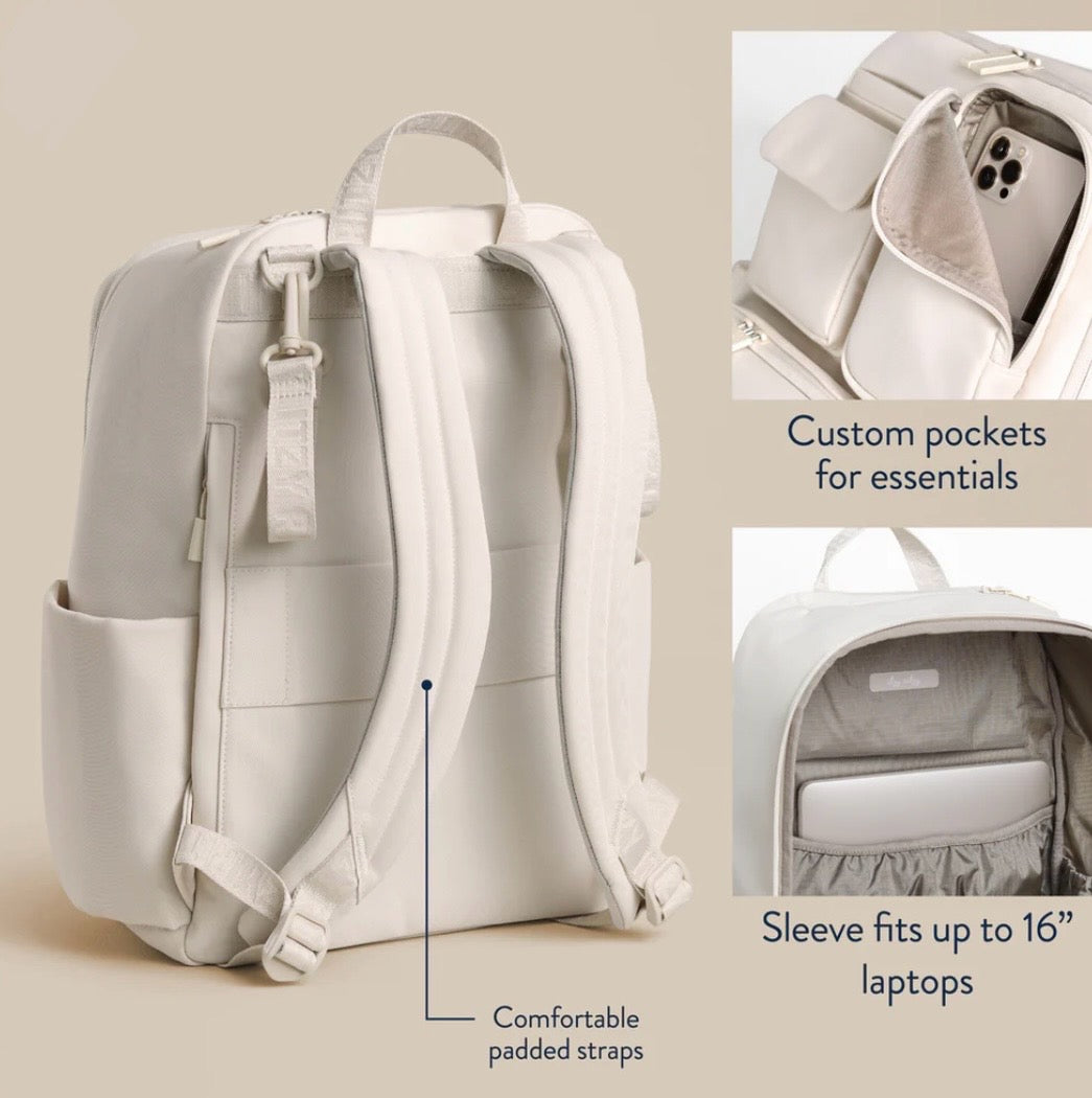 Itzy Ritzy Cream Belong Utility Backpack Diaper Bag