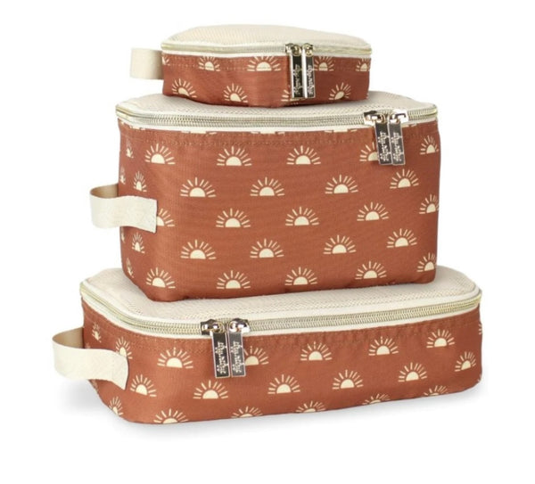 Itzy Ritzy Terracotta Sunrise Packing Cubes