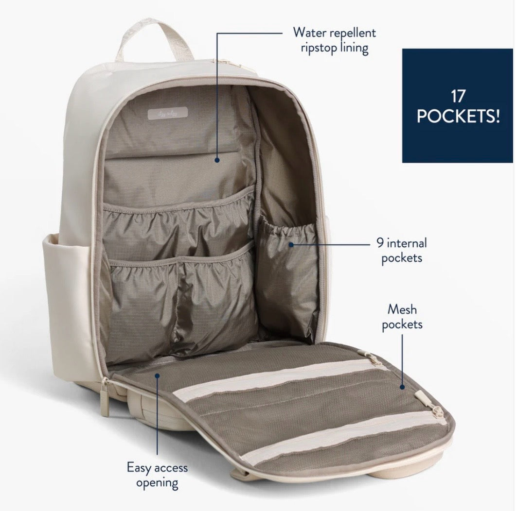 Itzy Ritzy Cream Belong Utility Backpack Diaper Bag