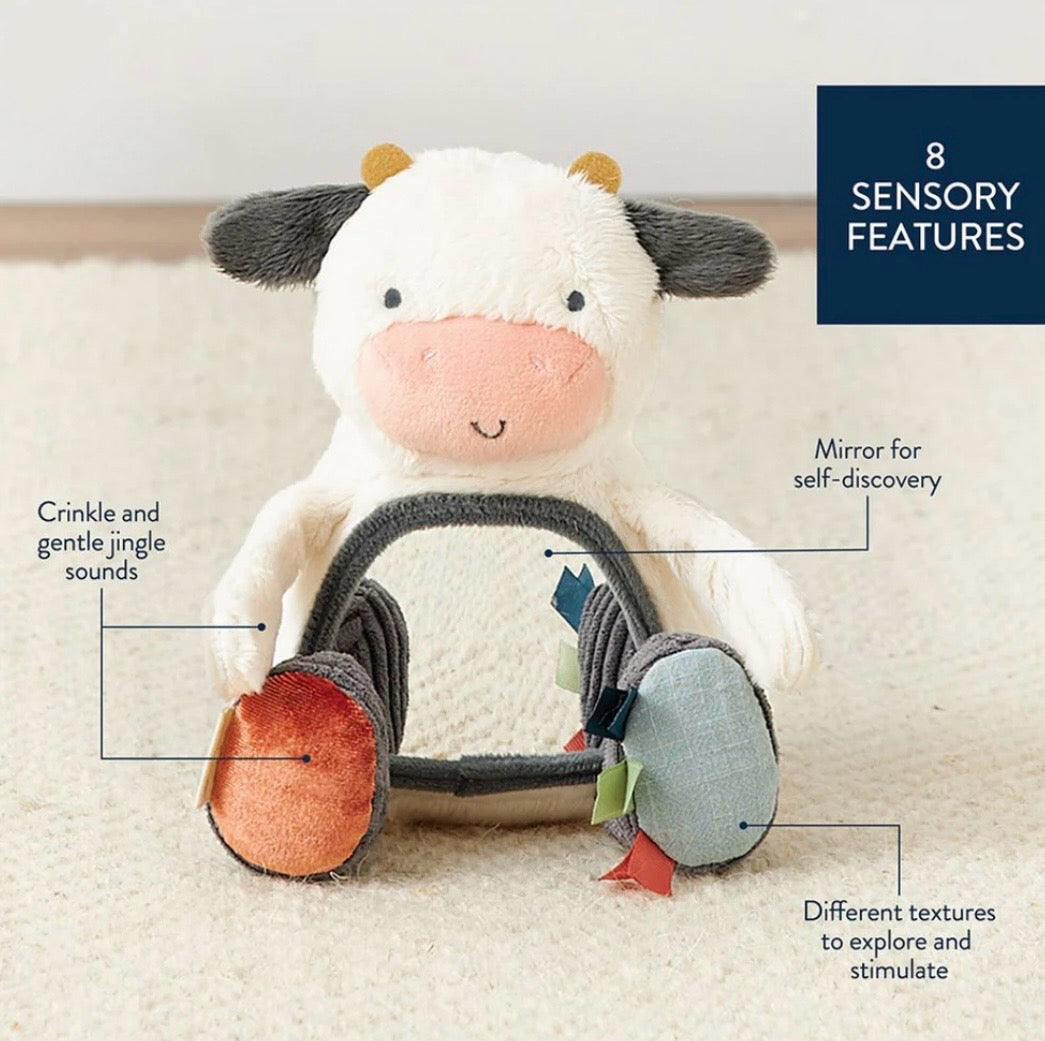 Itzy Ritzy Cow Sensory Mirror