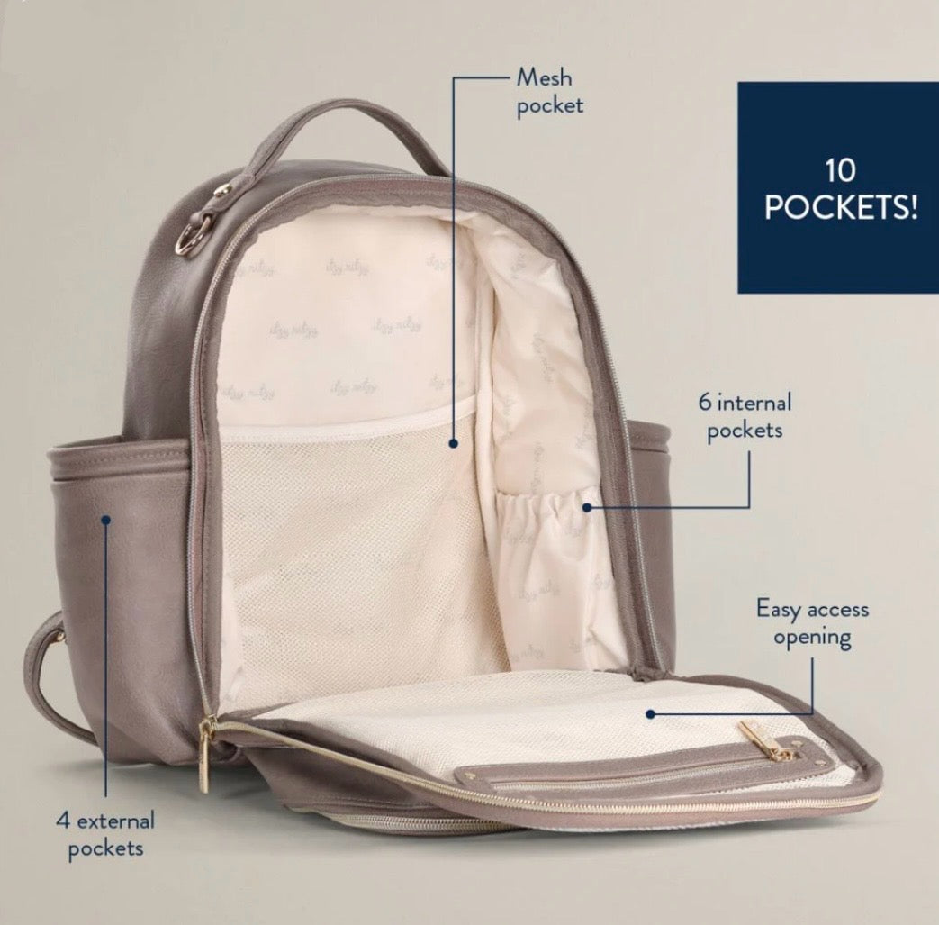 Itzy Ritzy Vanilla Latte Mini Plus Diaper Bag