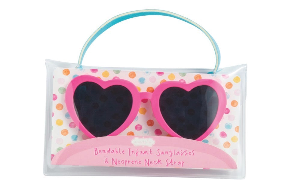 Mud Pie Pink Heart Sun Glasses