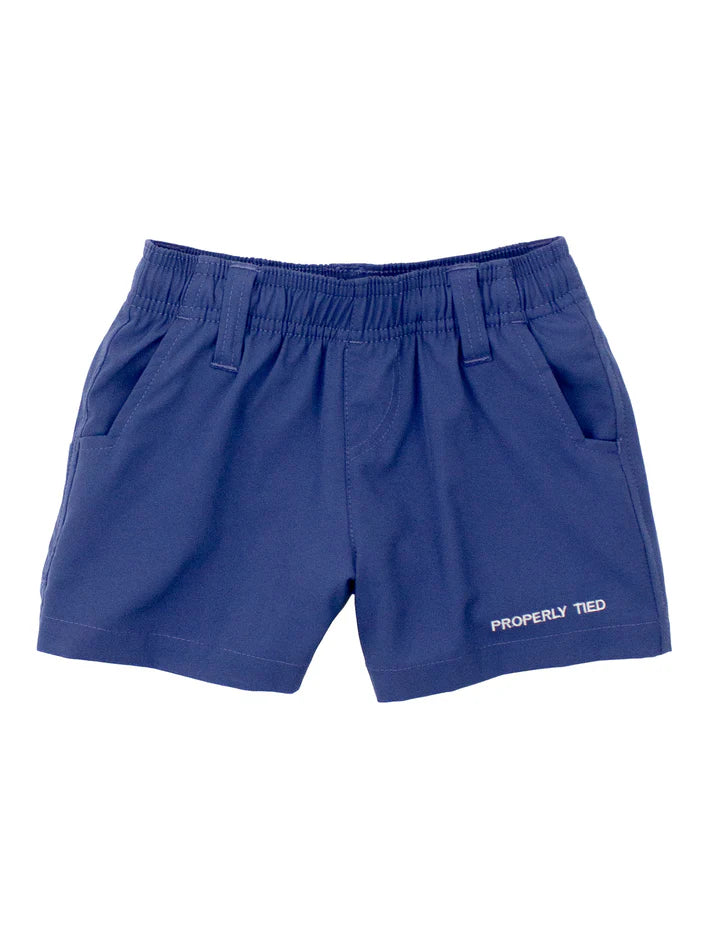 Properly Tied Washed Navy Pintail Short
