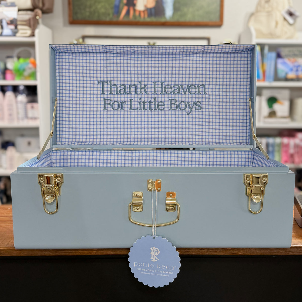 Petite Keep Blue Petite Embroidered Trunk