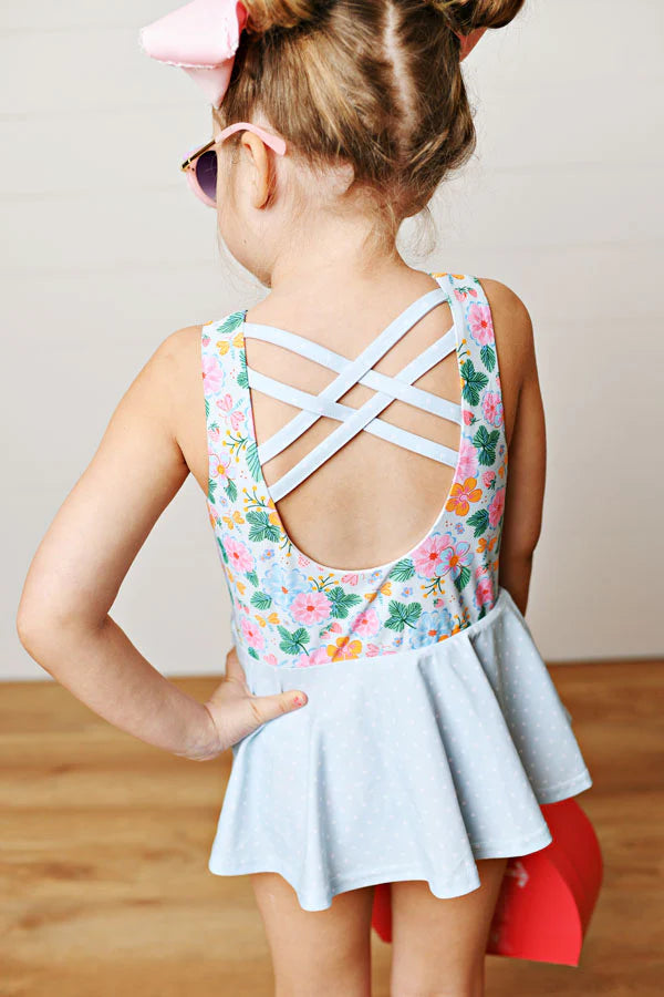 Swoon Baby Strawberry Floral Swim Suit