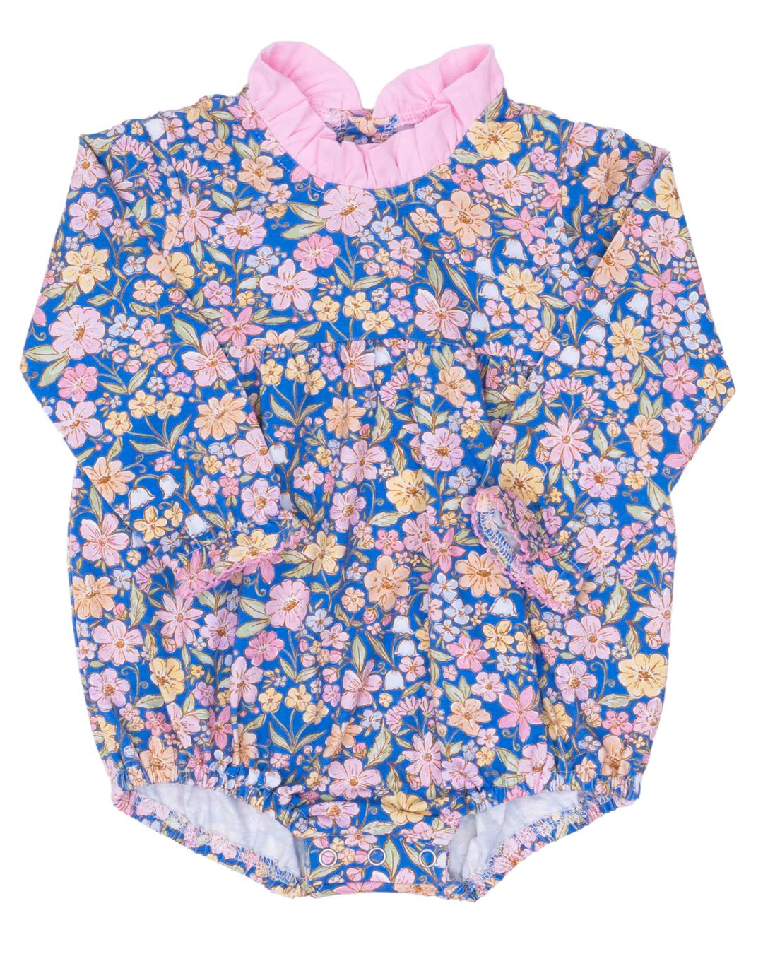 The Oaks Mary Mills Ditsy Navy Pink Watercolor Bubble