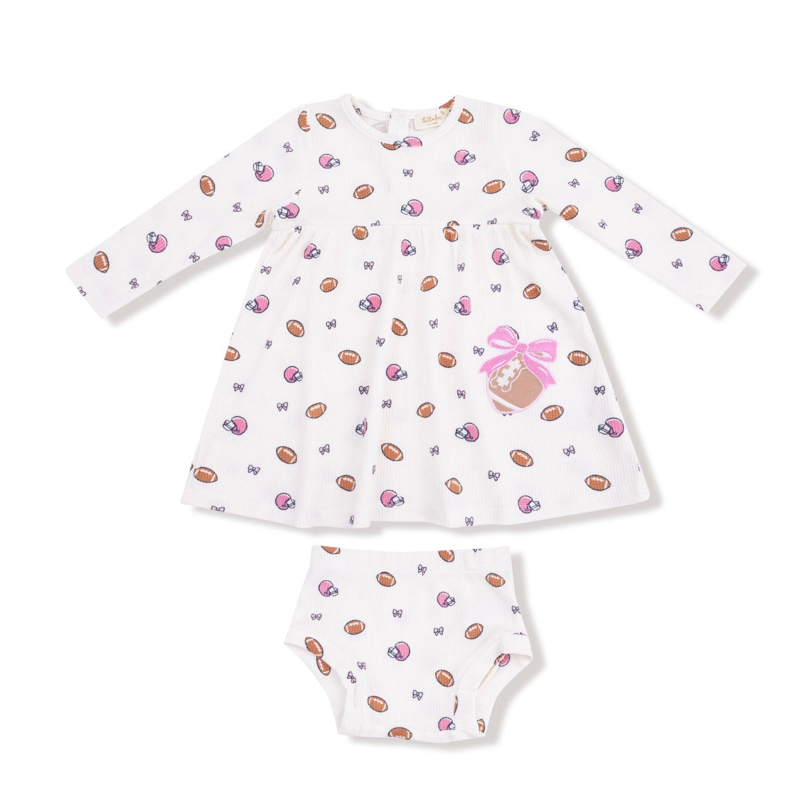 Angel Dear Football & Bows Dress