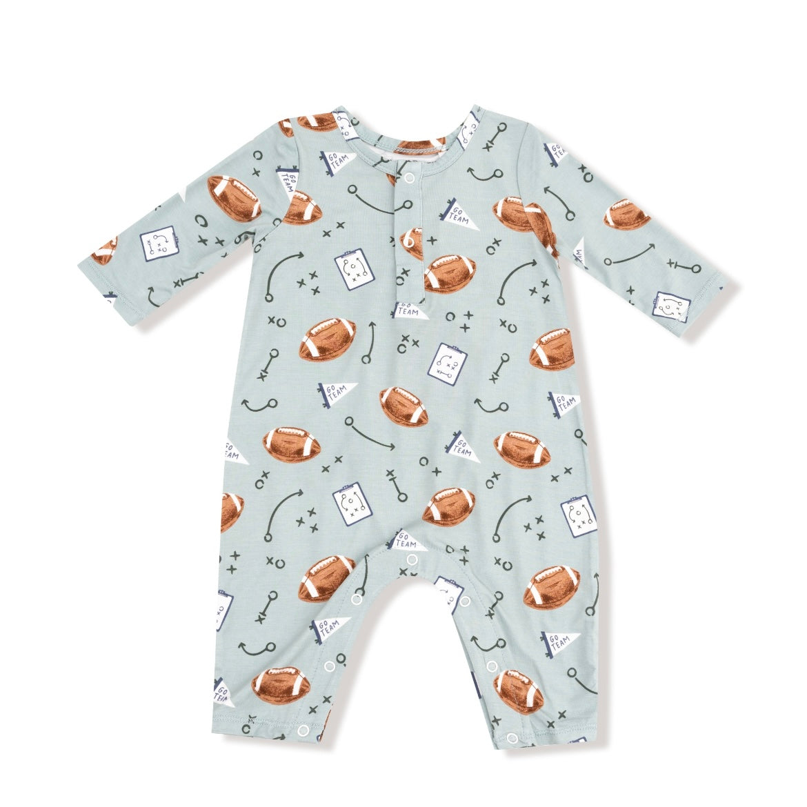 Angel Dear Touchdown Time Henley Romper