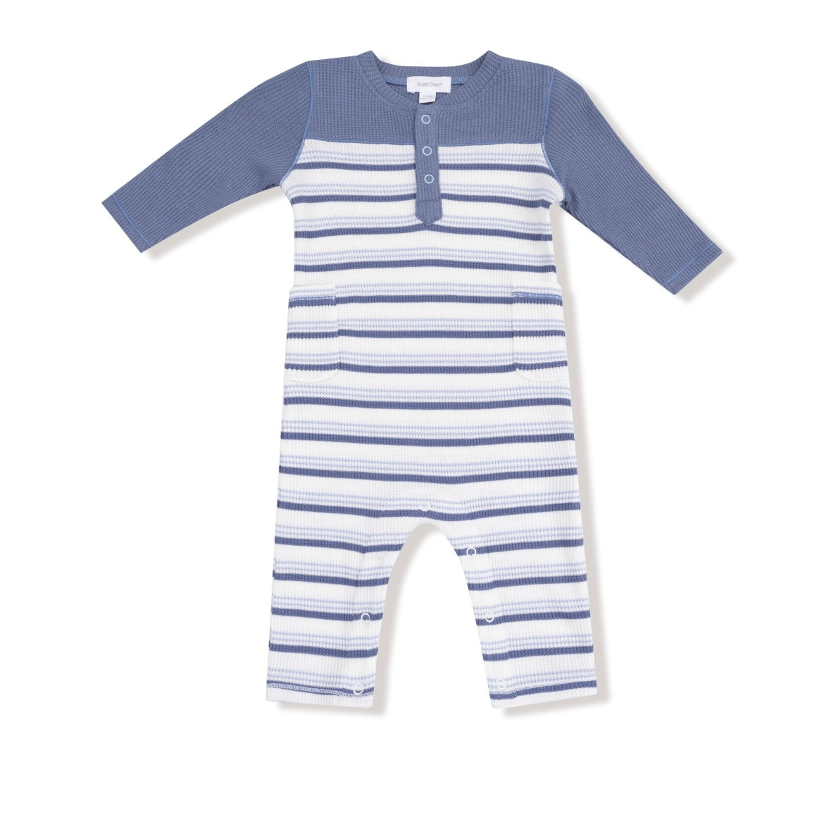 Angel Dear Blue Stripe Romper