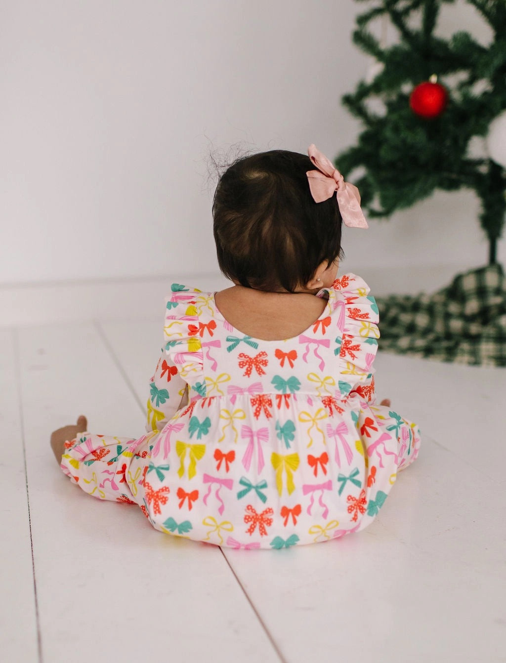 Ollie Jay Holiday Bows Mabel Romper