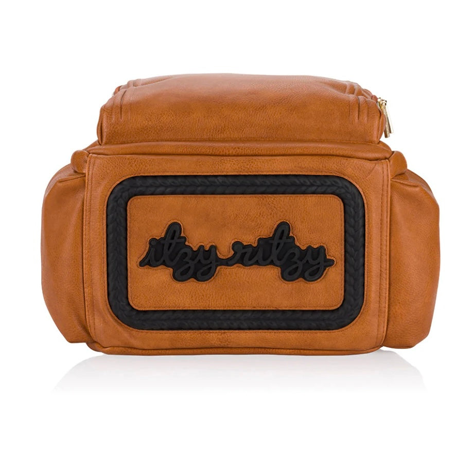 Itzy Ritzy Cognac Boss Plus Diaper Bag