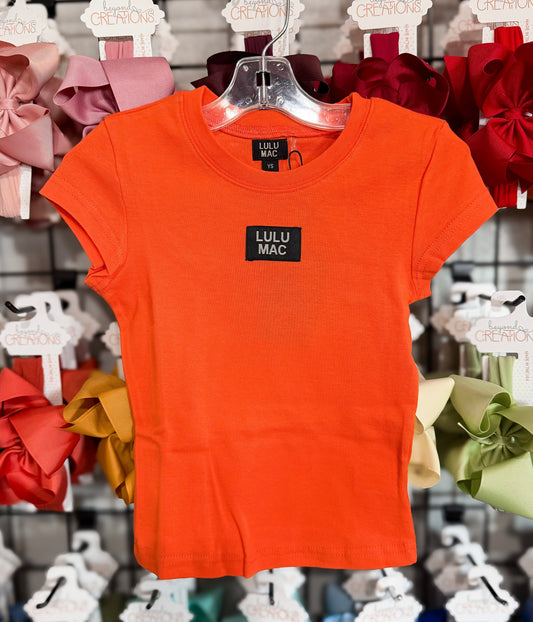 Lulu Mac Orange Baby Doll Top