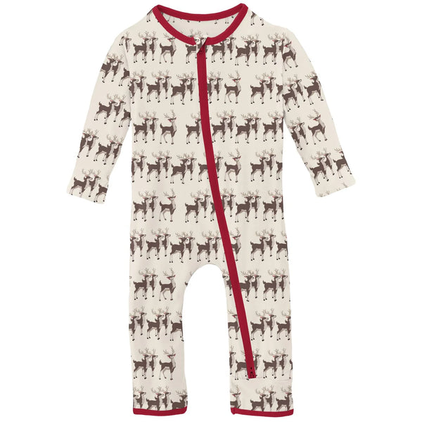 Kickee Pant Natural Rudolph Coverall