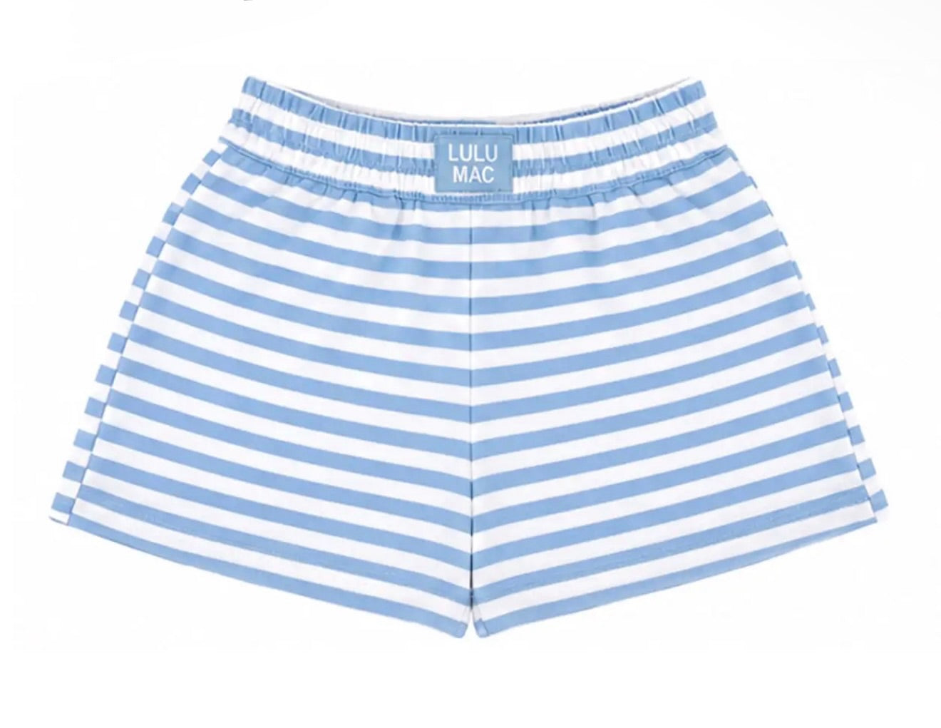 Lulu Mac Light Blue Stripe Sweat Short