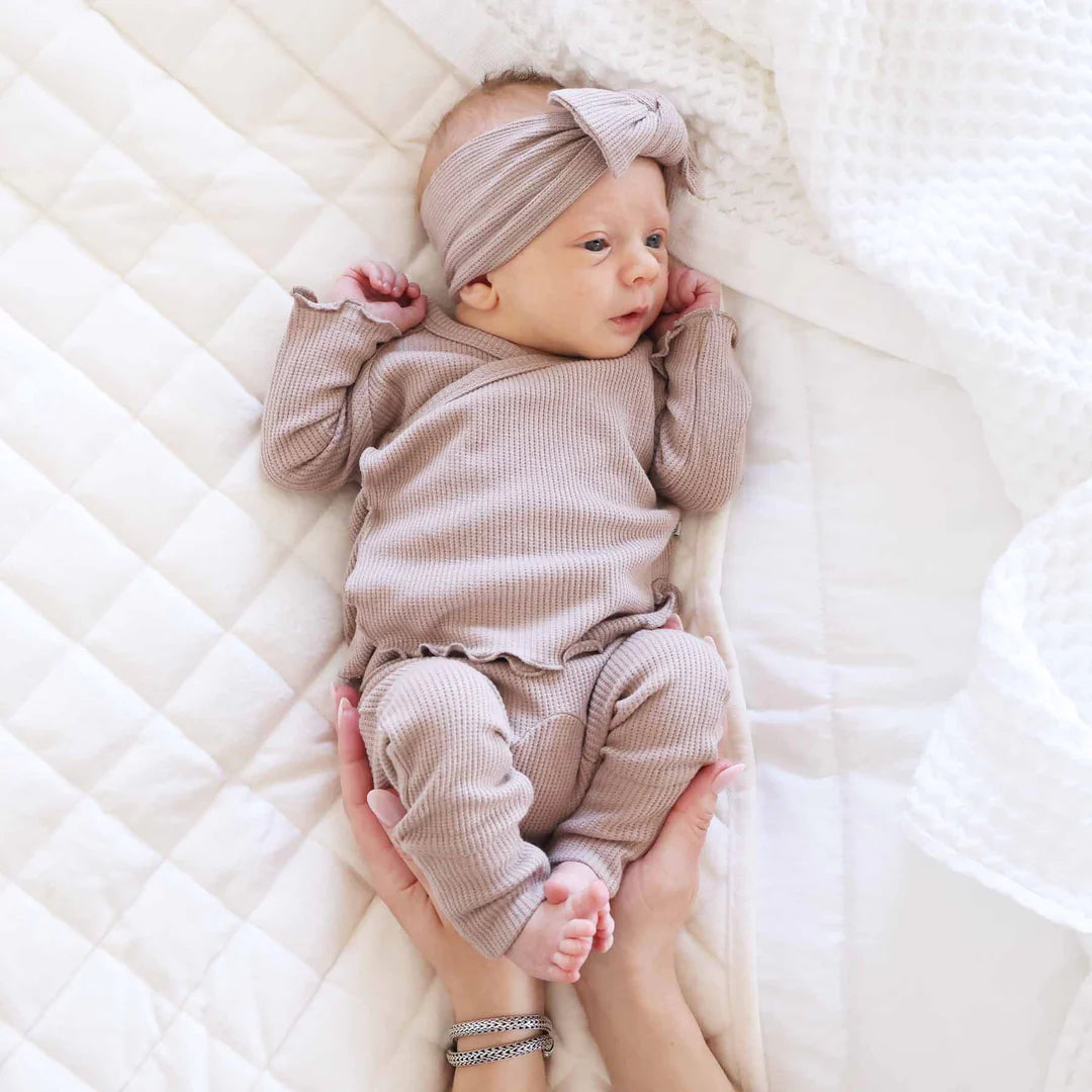 Caden Lane Mocha Waffle 2pc Set