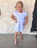 Baby Loren Blue Bows Pima Dress