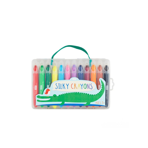 Mud Pie Green Silky Crayons