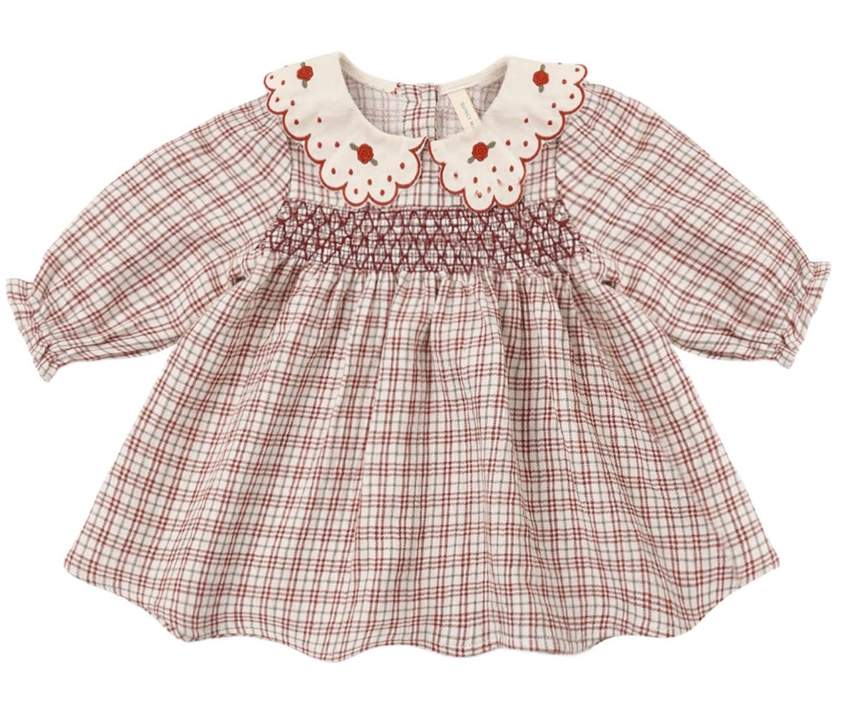 Quincy Mae Christmas Plaid Callie Dress