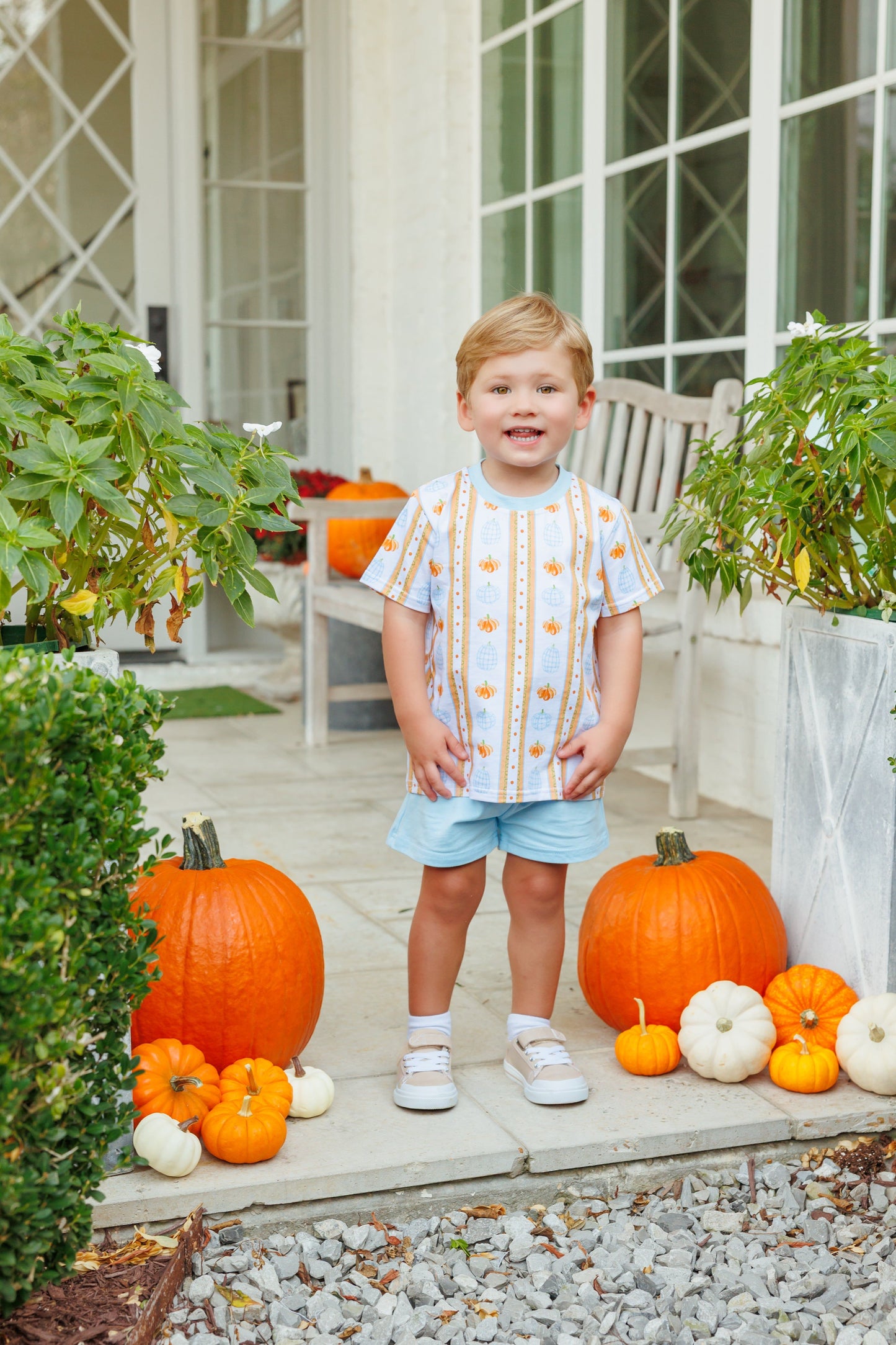Trotter Street Pumpkin Patch Short Set