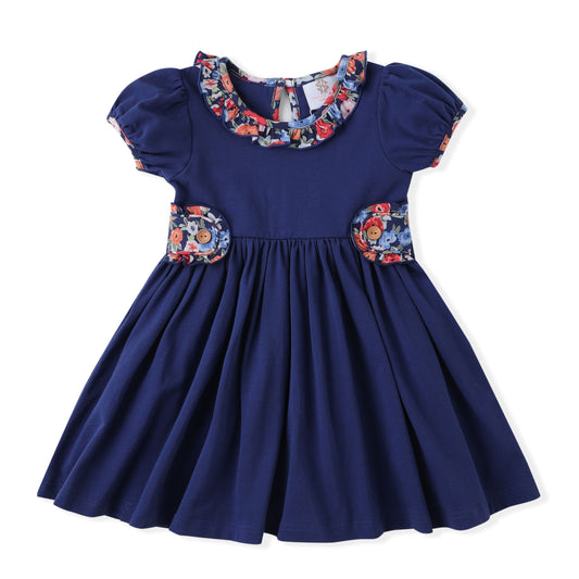 Swoon Baby Navy Gwen Tab Dress