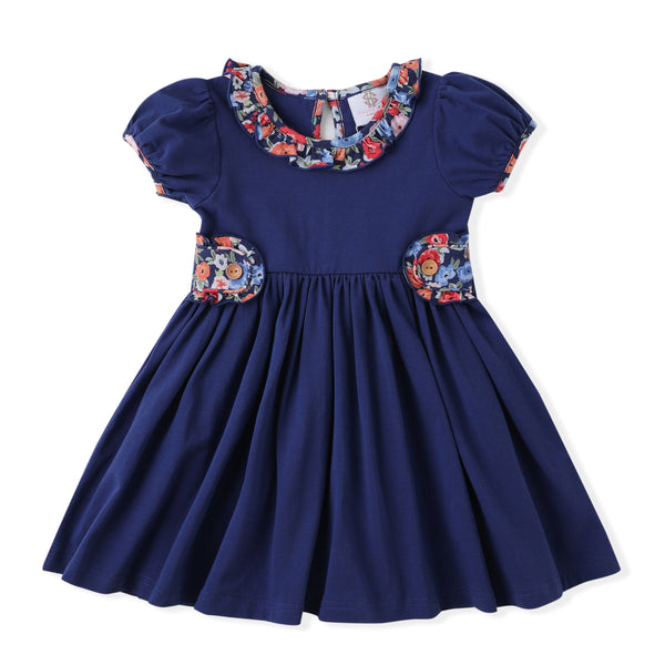 Swoon Baby Navy Gwen Tab Dress