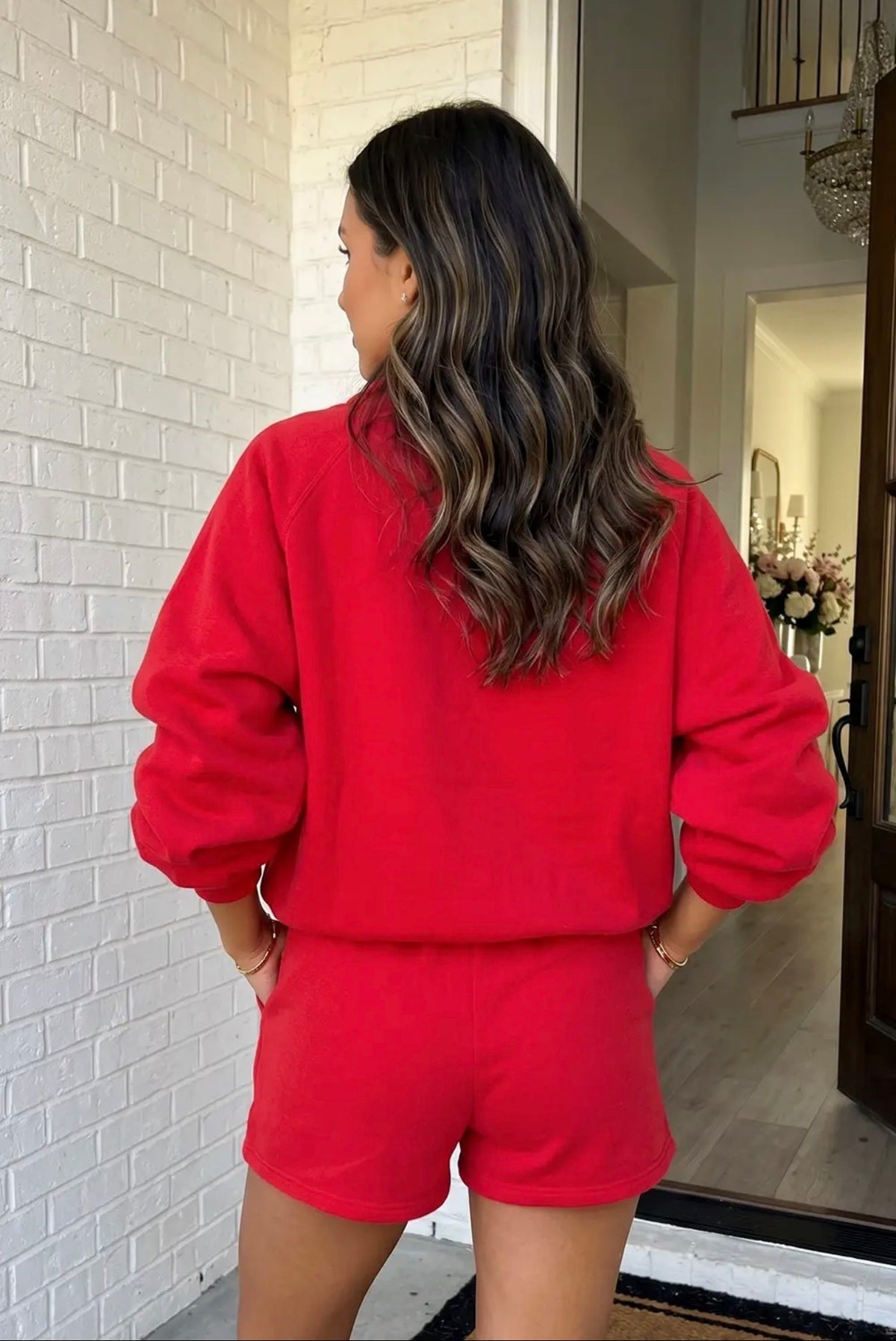 Fiery Red Short Set