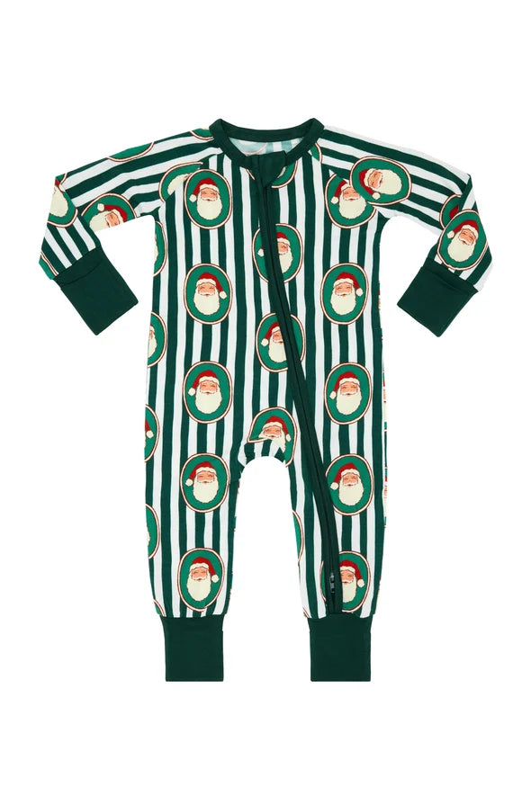IMJ Santa Green Stripe