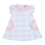 Baby Loren Blue Bows Pima Dress