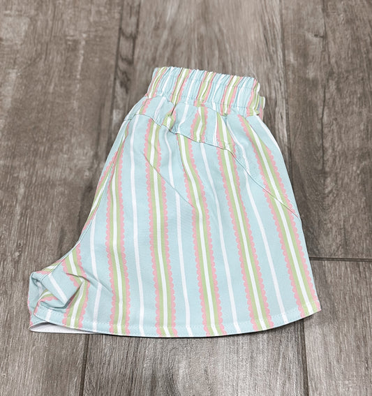 Honesty Blue & Pink Stripe Short