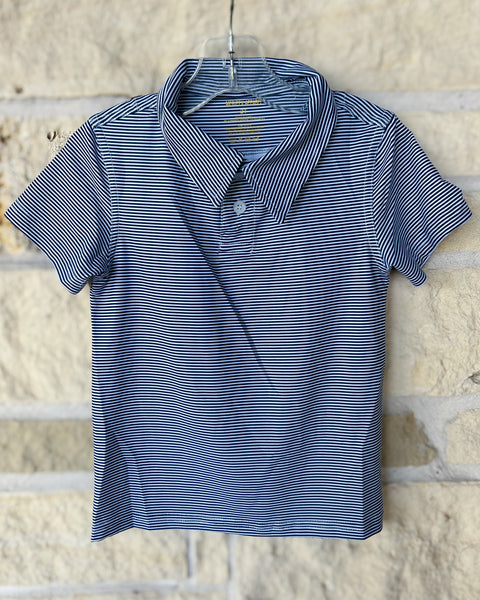 Meripex Navy Stripe Polo