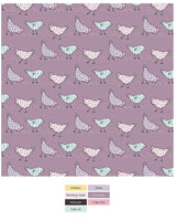 Kickee Pant Lavender Chickens Playsuit