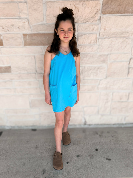 Good Girl Aqua Blue Shortie Dress