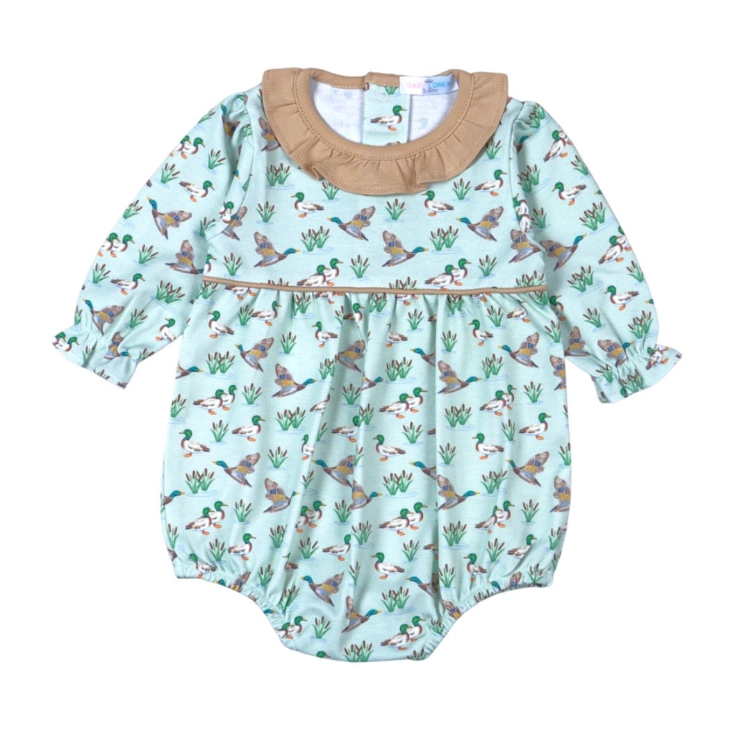 Baby Loren Mallard Ducks Scalop Collar Bubble